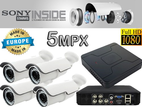 Kit videosorveglianza dvr 5mpx - videosorveglianza,