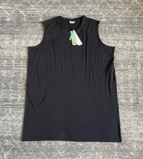 Abito donna nero senza maniche Noisy May taglia 48 lunghezza ginocchio nuovo con etichetta O9