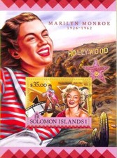 A8549 - Salomone - Foglio francobolli - 2016 MARILYN MONROE CINEMA