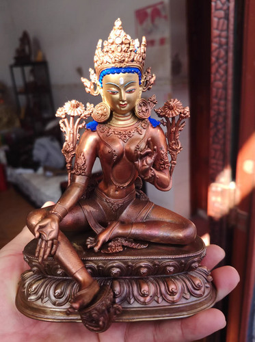 Statua rame cm tibet - rame,