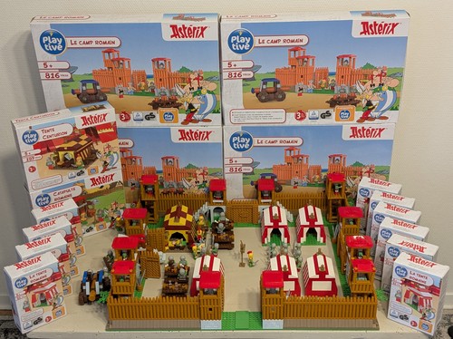 Asterix roman camp diorama - asterix,