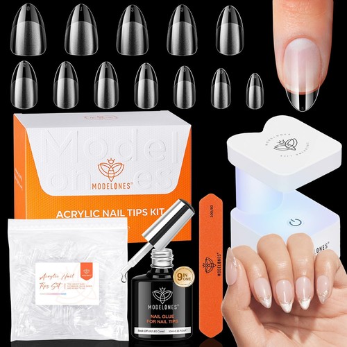 Nail gel kit short - kit, almond