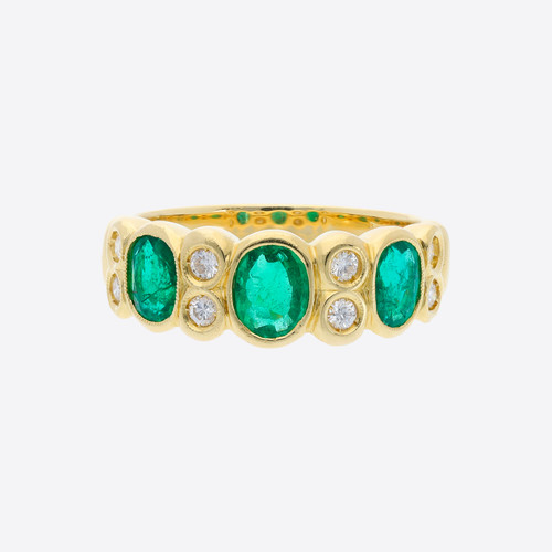 Anello con diamanti - , brillanti
