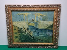 Stampa impressionista con cornice Langlois Bridge dell'artista Vincent Van Gogh