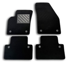 Tappetini Compatibile con Volvo C30, S40 II, V50, battitacco in gomma rinforzato