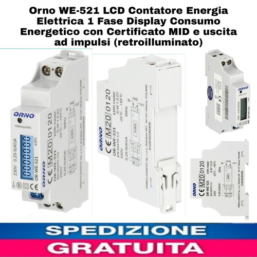 Orno 521 contatore - orno, we-521,contatore