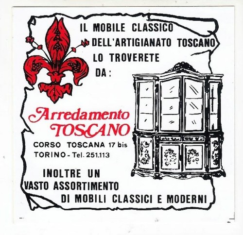 Adesivo arredamento toscano - adesivo,