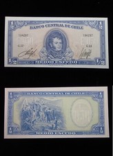 Cile 1/2 Escudo ND 1962-1975 P134 h9426 50 Centésimos Banco Banca Centrale Money