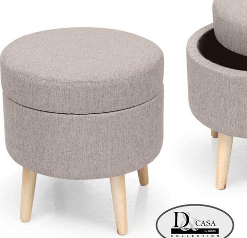 Pouf contenitore sgabello - pouf,
