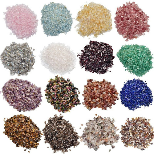 90g crystal gemstone - 90g, chips