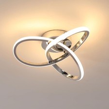 Lampada da soffitto a led , colore argento