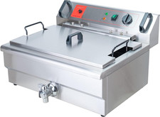 Friggitrice Elettrica Professionale in Acciaio Inossidabile 3000W 30L Friggitric