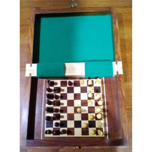 Scacchiera legno magnetica - scacchiera,