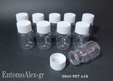 contenitori flaconi plastica PET 30ml x10 barattoli tappo vite cosmetica creme