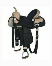 Sella sintetica nera western - sintetica,