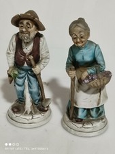 coppia statuette in ceramica
