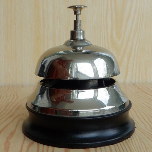 Vintage chrome reception desk - vintage,