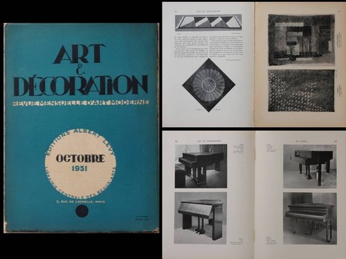 Art decoration octobre 1931 - art, et