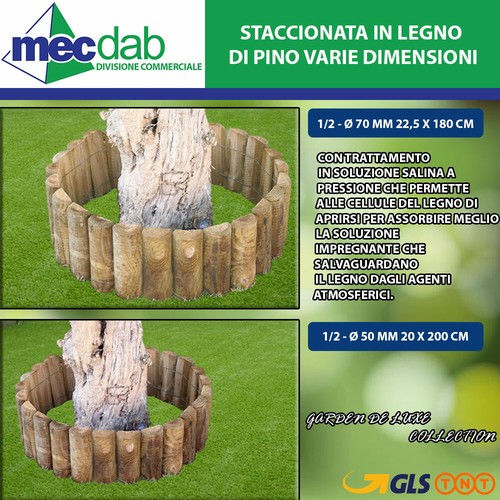 Staccionata bordura legno - staccionata, in