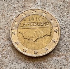 RARA , moneta 2 euro Lussemburgo Letzebuerg 2014 