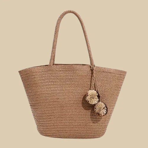 Borsa spiaggia vimini - spiaggia,
