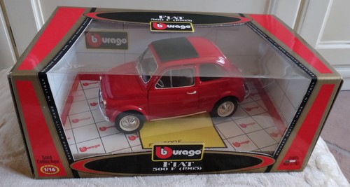 Burago fiat 500 rossa - fiat,