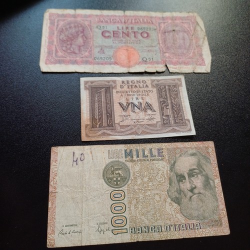 Vecchie banconote italiane - vecchie,