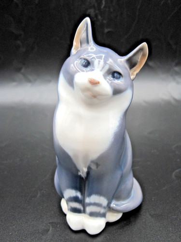 Gatto seduto royal copenhagen - gatto,