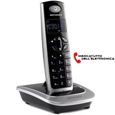 Telefono Cordless Motorola D501   100 nomi e numeri in Rubrica Vivavoce NERO