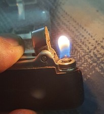 Vintage Ronson Adonis Cigarette Lighter Varaflame Butane leather 