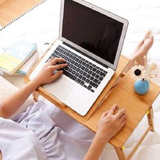 Tavolino Pieghevole Vassoio da Letto e Divano Porta PC con regolazione 65x40cm