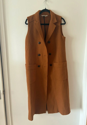 Cappotto lungo senza maniche