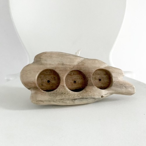 Portacandele grande legno - in,