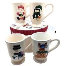 Set 4 Tazze Festive Vacanze