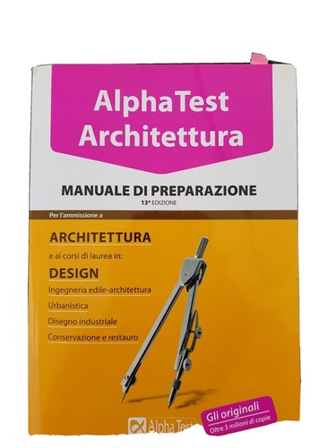 Libro alpha test - test, architettura