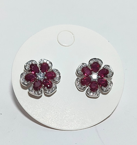Orecchini fiore argento 925 - argento,