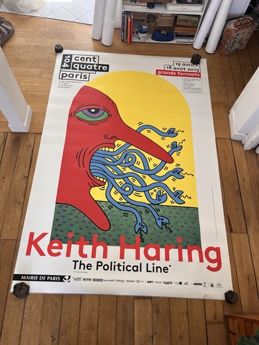 Affiche originale expo keith - affiche,