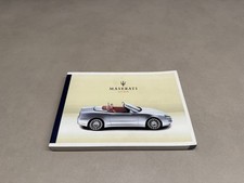Libretto Istruzioni Originale Maserati Spyder (2001–2006) – Tedesco, Deutsch