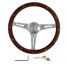 Volante legno rivetti - in,