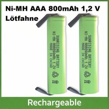2X AAA NiMH 800 mAh 1,2 V