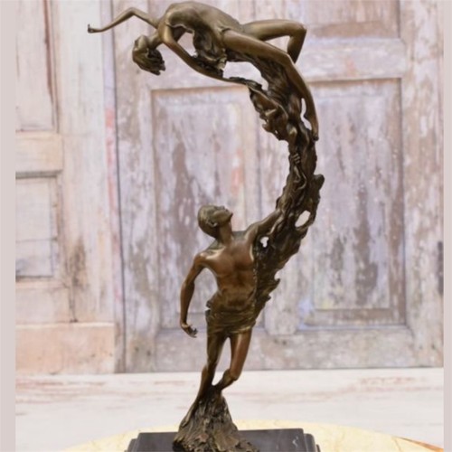Statua bronzo donna scultura