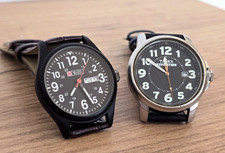 2 orologi da polso vintage uomo - spedizione Military Royale & Timex