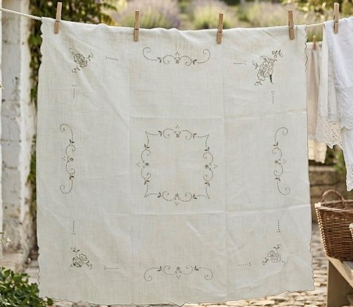 Tovaglia vintage lino con - lino,