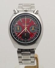 Citizen Bullhead Chronograph Automatic 67-9011 Red Dial Rare serviced