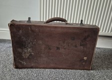 Valigia pelle vintage baule - in,