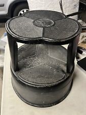 Vintage Kik Rolling Step Stool with Wheels Library Kitchen Household