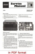 GRUNDIG Satellit 3400 MANUALE DI SERVIZIO professionale