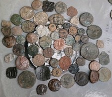 Collezione Monete e Pesi Greci Romani Bysantini (57 Pezzi)