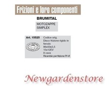 Disco frizione rigido ferodo