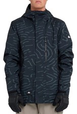 Giacca da snowboard uomo QUIKSILVER stampata Mission - NERO